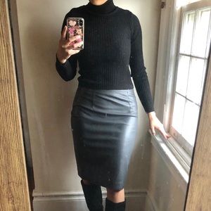 Philosophy Republic Clothing Faux Leather Skirt
